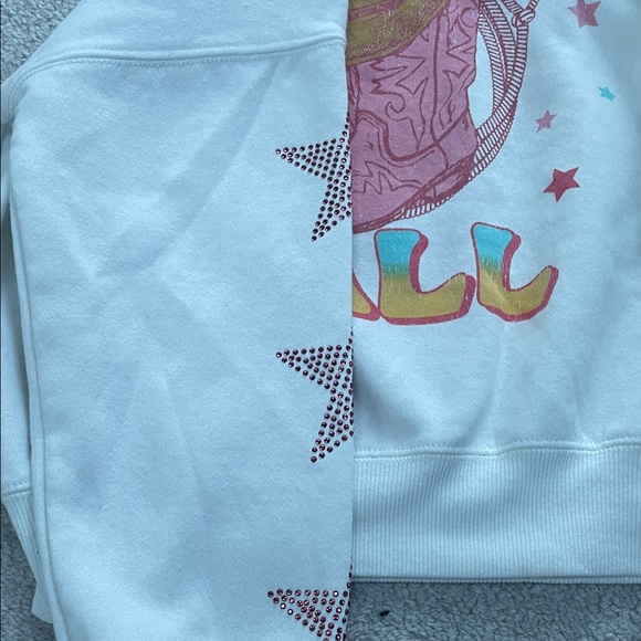 Howdy Y'all Girls Graphic Sweatshirt Size 8 - Picture 3 of 4